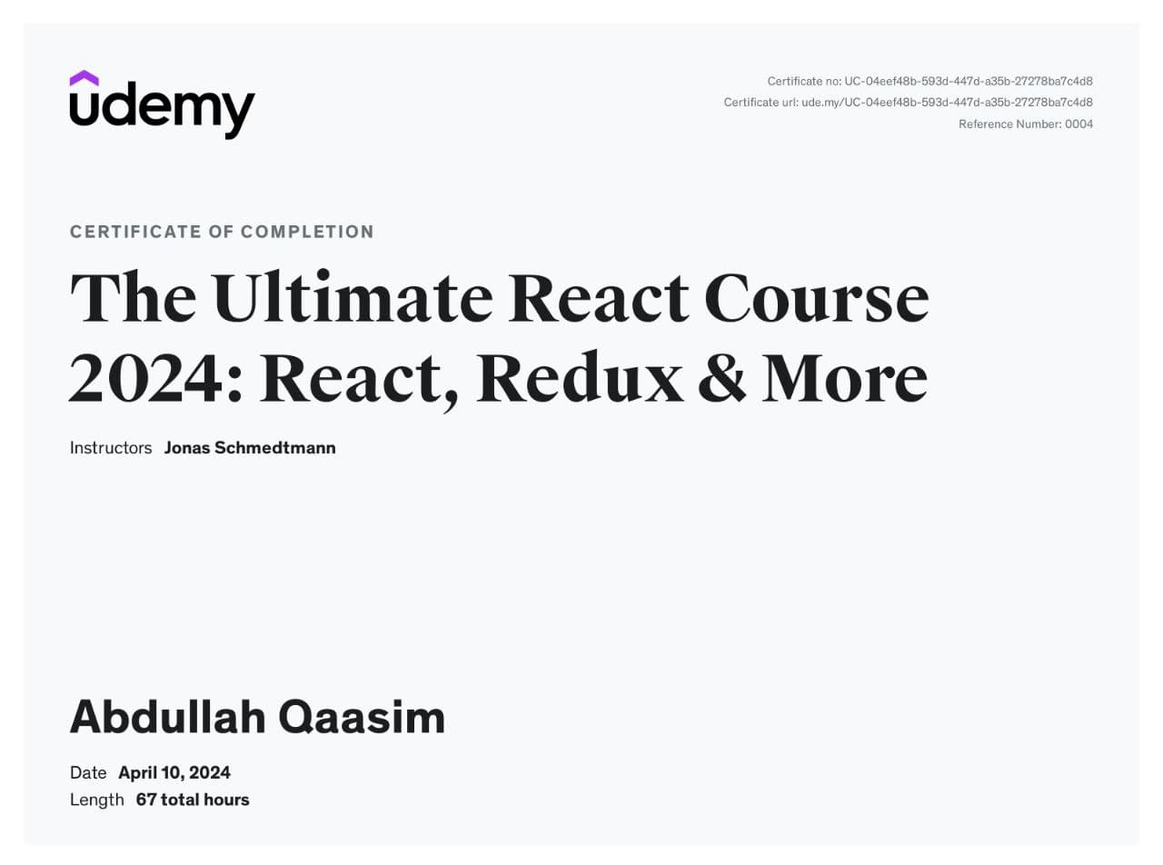 Udemy Cert